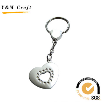 Special Design Heart Shape Metal Keyring (Y02226)